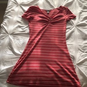 A little red+white striped dress